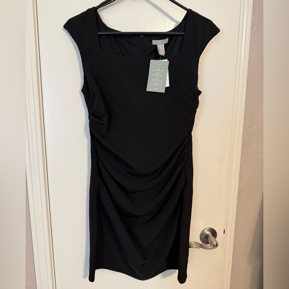 H&M Square Neck Twill Dress